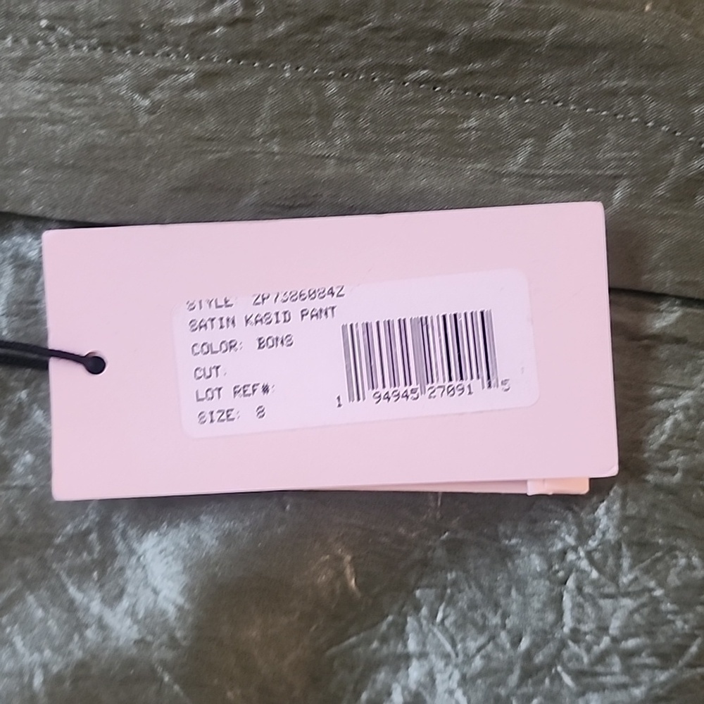 CINQ A SEPT KASID CRINKLED SATIN STRAIGHT LEG PANTS SIZE 8,10 - Picture 6 of 7